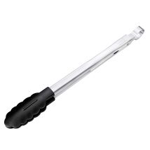 Lurch 33429 Pinze Da Cucina All-in-one Con Estremità Antiaderenti Resistenti Al Calore, 30 Cm, Nylon, Nero/acciaio Inossidabile