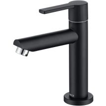 Onece - Kaltwasser Wasserhahn Gäste Wc Kaltwasserhahn Kleine Kaltwasserarmatur Aus Messing, Armatur Kaltwasser Standventil Mit Anschlussschlauch, 