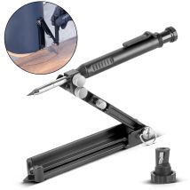 Stahlwerk – Herramienta de marcado compás – Aluminio, plástico – Ideal para trazado y marcado en metal, madera, cerámica, vidrio