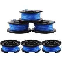 Choyclit - 6 Bobinas De Repuesto Para Ryobi One, Cable De Alimentación Automática + Bobinas De Hilo Para Ryobi Ac14rl3a-18v 24v 40v