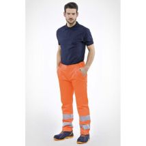Capaldo – Pantaloni da giardinaggio alta visibilità arancio – 60% cotone, 40% poliestere – TG. M