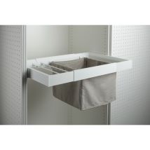 Stoff-Wäschekorb Papillon dunkel – 400 x 340 x 340 mm – 4 kg Tragkraft – Stoff, Kunststoff – Erweiterbar mit Zubehör