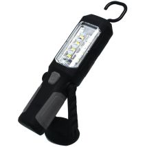 Lampe Led 9 Leds Haute Luminosité Avec Torche Support Rotatif Fixations Magnétiques Et Crochet Amovible