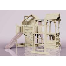 Polarplay - Spielturm Luna Aus Holz In Rosa