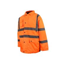 Scan - Uc803-o Hi-vis Motorway Jacket Coat Orange - L (44in) Scahvmjlo