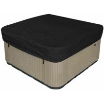 Telo Di Copertura Solare Per Piscina Quadrata, Orlo Elastico, Copertura Impermeabile Per Spa, Copertura Protettiva Per Esterni Per Piscina, Nero 