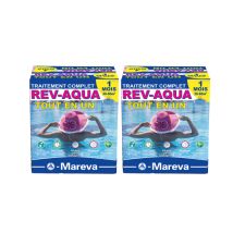 Lote De 2 Kits Completos De Tratamiento Rev-aqua Mareva Para Piscinas De 30 A 60 M3 - 2 Meses