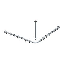 Asta Per Tenda Doccia Plan Per Doccia Quadrata 800 X 800 Mm Cromato Keuco