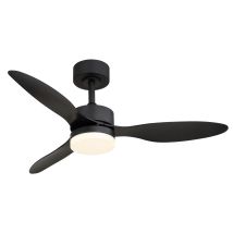 Globo Lighting – Ceiling Fan 106cm with LED Light & Remote Control – 20W, 6 Speeds, Dimmable, 220V, Matt Black