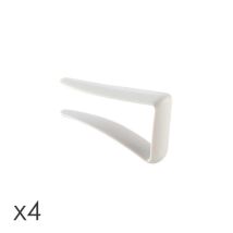 Presto Tischdeckenklammern Set – 4 Stück – Widerstandsfähiger Kunststoff – 6 cm – 3,5 cm – Tischstärke bis 4 cm