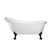 Rogier&mothes - Freistehende Badewanne Richmond Löwenfüße Schwarz 155