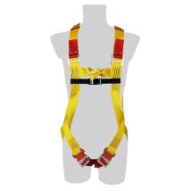 Sassi 453 – Auffanggurt 2-Punkt aus Polyester – Sicherheitsgurt mit Rapco-Schnalle – 2 Befestigungspunkte – EN 361