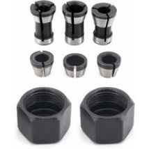 Minkurow Bohrfutterkopf, Bohrfutter, 6 Mm 6,35 Mm 8 Mm Konverter Adapterkopf, 6 Stück