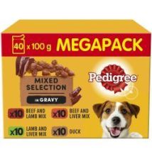 Pedigree Adult Wet Dog Food Pouches Mixed In Gravy Mega Pack - 753853