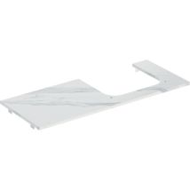 Keramag – Piastra per lavabo Geberit ONE, design elegante, larghezza 120 cm, profondità 47 cm, spessore 2 cm – Lavabo su colonna