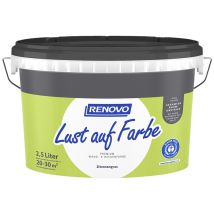 Renovo Wand-und Deckenfarbe Lust Auf Farbe Matt 2,5 Ltr. Zitronengras