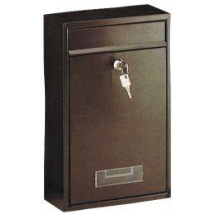 Briefkasten Tarvis – Silber – Zinkstahl – 320 x 215 x 85 mm – 175 x 30 mm – Zylinderschloss mit 2 Schlüsseln