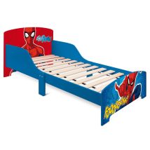 Spiderman Lettino Per Bambini 70x143x60cm Con Sponde Di Sicurezza - Ideale Dai 3 Anni