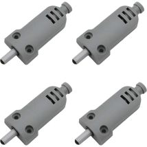 Set Mit 4 Kunststoff-möbeltürdämpfern Touch Latch Schließpuffer Für Schranktüren Case Drawer Hinge Push To Open System, Antikollision, Stoßdämpfung.