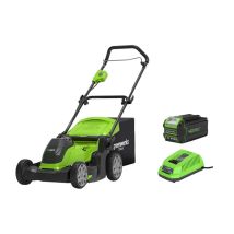 Mähwerk Greenworks 40v - 41cm Schnitt - 1 Batterie 4,0 Ah - 1 Ladegerät - G40lm41k4