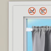 Portavisillo A Presión Modelo Oval Force Blanco 90-150cm (1 Unid) Cintacor Storplanet