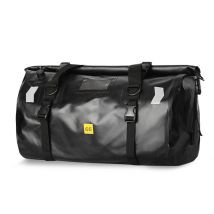 Wasserdichte Motorradtasche, Große Wasserdichte Sporttasche Mit Rollverschluss, Schultergurten, Reflektierendem Design (schwarz, 66 L)