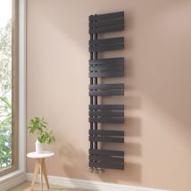 Heilmetz - Badheizkörper Handtuchheizkörper Anthrazit 400x1662 Mm Handtuchwärmer