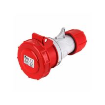 Enchufe industrial CEE 3P+T+N IP67 Rosa – 400V 16A – Protección IP67