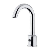 Idral Rubinetteria - Rubinetto Elettronico Lavabo A Fotocellula Con Alimentazione Da Rete 230v Serie Curve Idral 02503/1r Cromato - Ottone