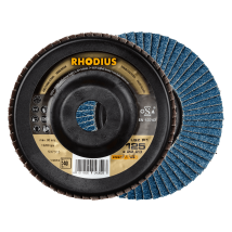 Rhodius Abrasives - Rhodius Lsz P1, 10 Stück, 180 Mm, Korn 60, Fächerschleifscheibe