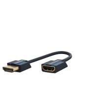 Adattatore angolare HDMI ad alta velocità 0,1m – Clicktronic – Cavo flessibile HDMI M/F per video 3D e HD