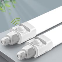 2 Stück,led Feuchtraumleuchte 150cm Mit Bewegungsmelder,45w 4500lm 4000k Deckenleuchte Sensor Röhre,linkable Kellerleuchte,wasserfest Ip65 Led 