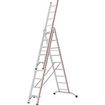 Escalera Multiusos De Aluminio Modelo Industrial 3 X 9