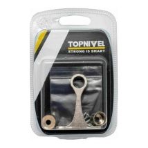Casquillo Tubo Soporte Central 12 mm Níquel – 3 Piezas – Ideal para Armarios y Estanterías
