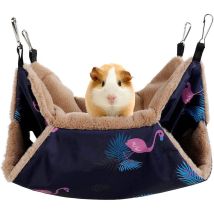 Double Layer Pet Cage Hammocks Rodent Hanging Bed Hammock Small Animals Rodent Hammock For Chinchillas, Ferrets, Rats, Hamsters And Guinea Pigs