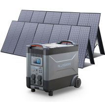 Allpowers - Home Battery Power Station Lifepo4 3600wh, Voice Control With 2pcs 400w Solar Panel For Home Backup Outdoor R4000