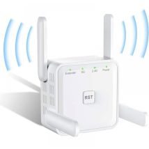 Rpteur Wifi Puissant 1200mbps Amplificateur Wifi Sans Fil Wifi Range Extender Double Bande 5 Ghz & 2,4 Ghz, Compatible Ap/routeur/pont, Port Ethernet,