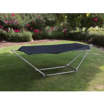 Hängematte Venice Blau Faltbar, Ständer & Tragetasche, Bis 150 Kg