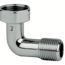 Curvetta Per Scaldabagno Cromata Fp Pattaroni F41 1/2"fx1/2'm