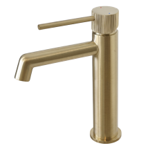 Essebagno Esseline Waschtischmischer Niedrig Gebürstetes Gold