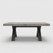 Table Extensible Design Pour Salle À Manger Made In Italy Copenaghen - Gris Clair