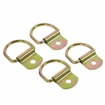 Anelli di Ancoraggio Mobili in Acciaio Zincato - Lotto di 4 - Ø 10,5 mm - Ø 6 mm - 48 x 36 mm