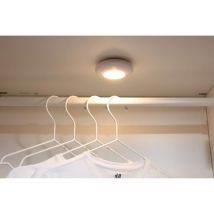 Set Aus 2 Led-kleiderschranklampen - Gao - 80 Lumen, Pir-sensor, Aaa-batterien
