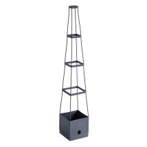 Meister - Pflanzturm 150 X 25 X 25 Cm - Für Tomaten & Rankgewächse - Mit Rankhilfe - 2,5 L Wassertank Als Bewässerungssystem - Höhe Einstellbar / 