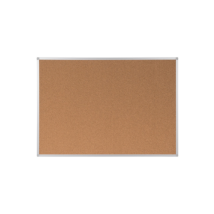Aluminium-Holz-Innentafel 90 x 60 cm – Korkoberfläche – Silber – Selbstheilend – Bi-office