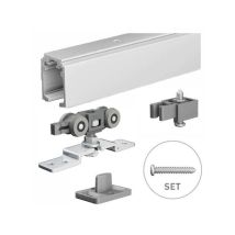 Rail de porte coulissante – Aluminium anodisé – Longueur 190 cm – Capacité 60 kg – OMGE