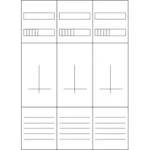 Eaton Zsd-z37a1333 Zählerfeld, 3-feldrig, Komplett Ohne Schaltgeräte