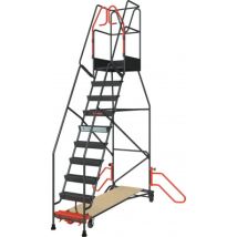 Fimm - Regal-stehleiter 10 Stufen Mit Automatischer Arretierung 150 Kg 830008815