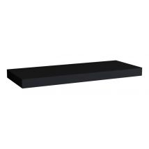 Étagère Murale, Étagère Alvéolée, Étagère En Bois, Noire, 60 X 25 X 3,8 Cm - Minerva