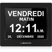 7-zoll-lcd-digitaluhr Mit Kalender N10 Mit Datum, Tag Und Uhrzeit, Nicht Abgekürzte Uhr, Automatisches Dimmen, 8 Sprachen, Hd-anzeige, Erinnerung Für 